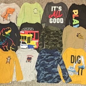 Kids Graphic Long Sleeve T-Shirt Set